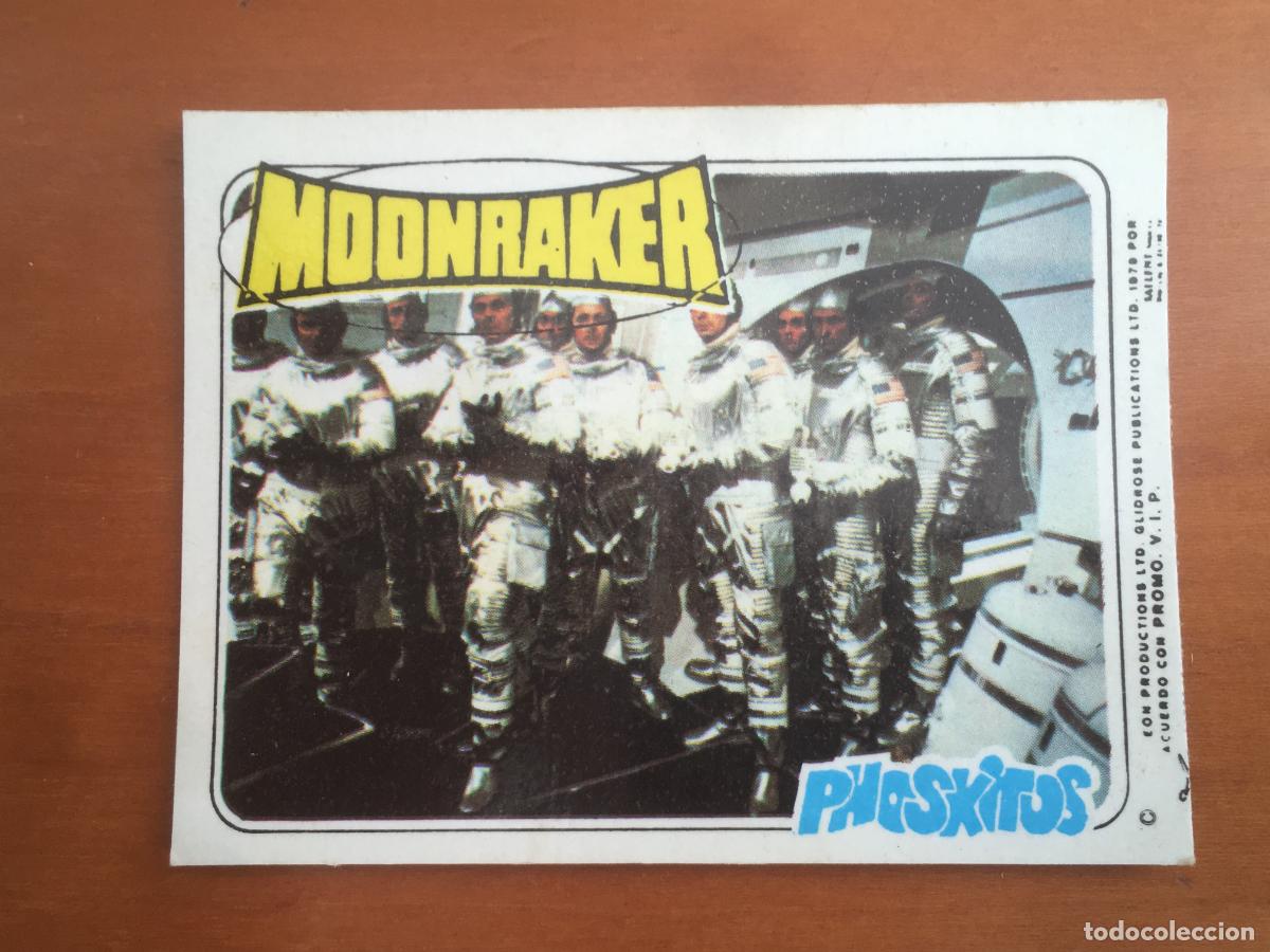 Coleccionismo cromos antiguos: phoskitos moonraker james bond 007 cromo original nunca pegado