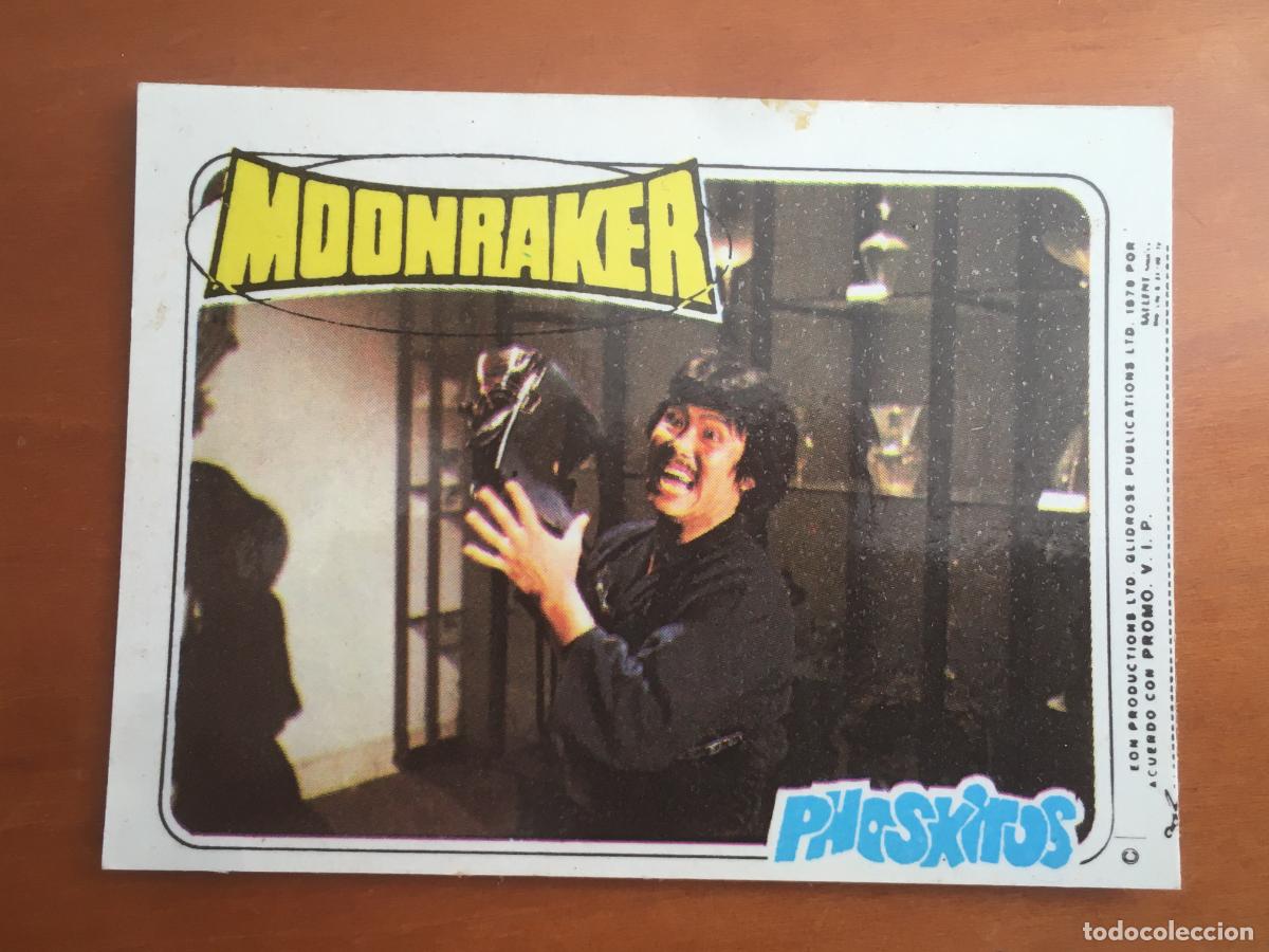 Coleccionismo cromos antiguos: phoskitos moonraker james bond 007 cromo original nunca pegado