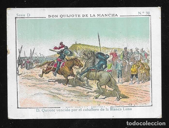 Coleccionismo cromos antiguos: Cromo. Don Quijote de la Mancha. Serie D n&ordm; 93 Evaristo Juncosa