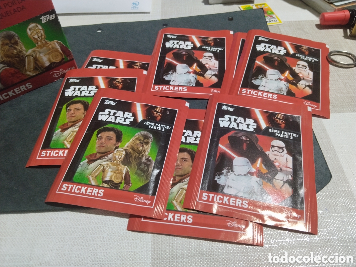 Coleccionismo cromos antiguos: STAR WARS Caja con 48 sobres de cromos, nuevos sin abrir