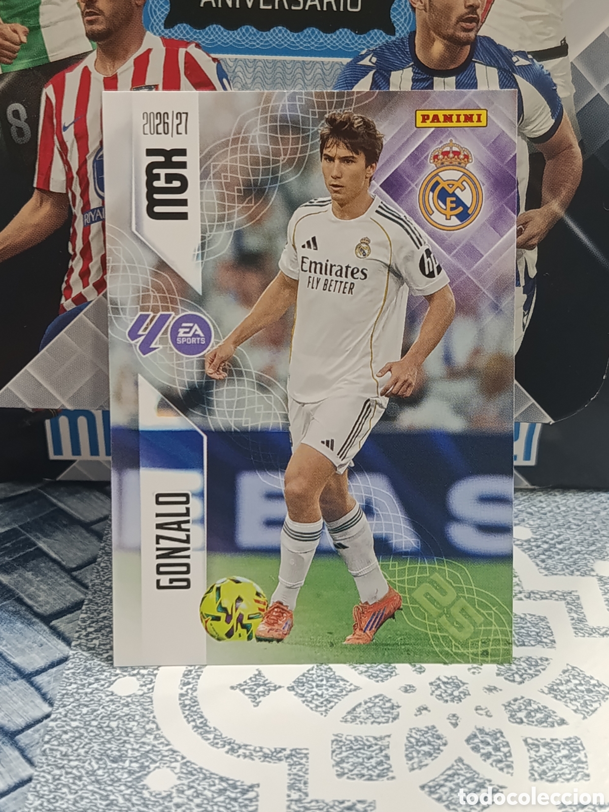 Colecionismo Cromos antigos: GONZALO REAL MADRID N&ordm; 233 MGK 26 27 2026 2027 PANINI