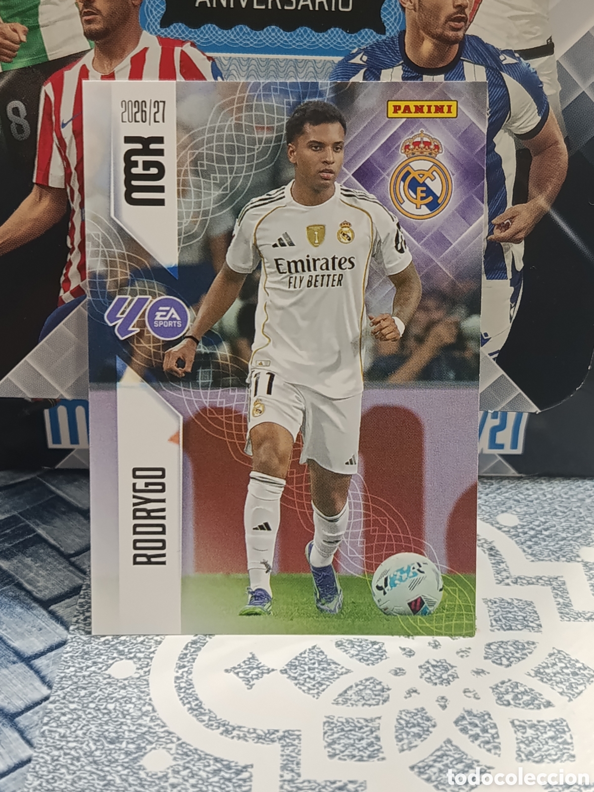 Colecionismo Cromos antigos: RODRYGO REAL MADRID N&ordm; 231 MGK 26 27 2026 2027 PANINI