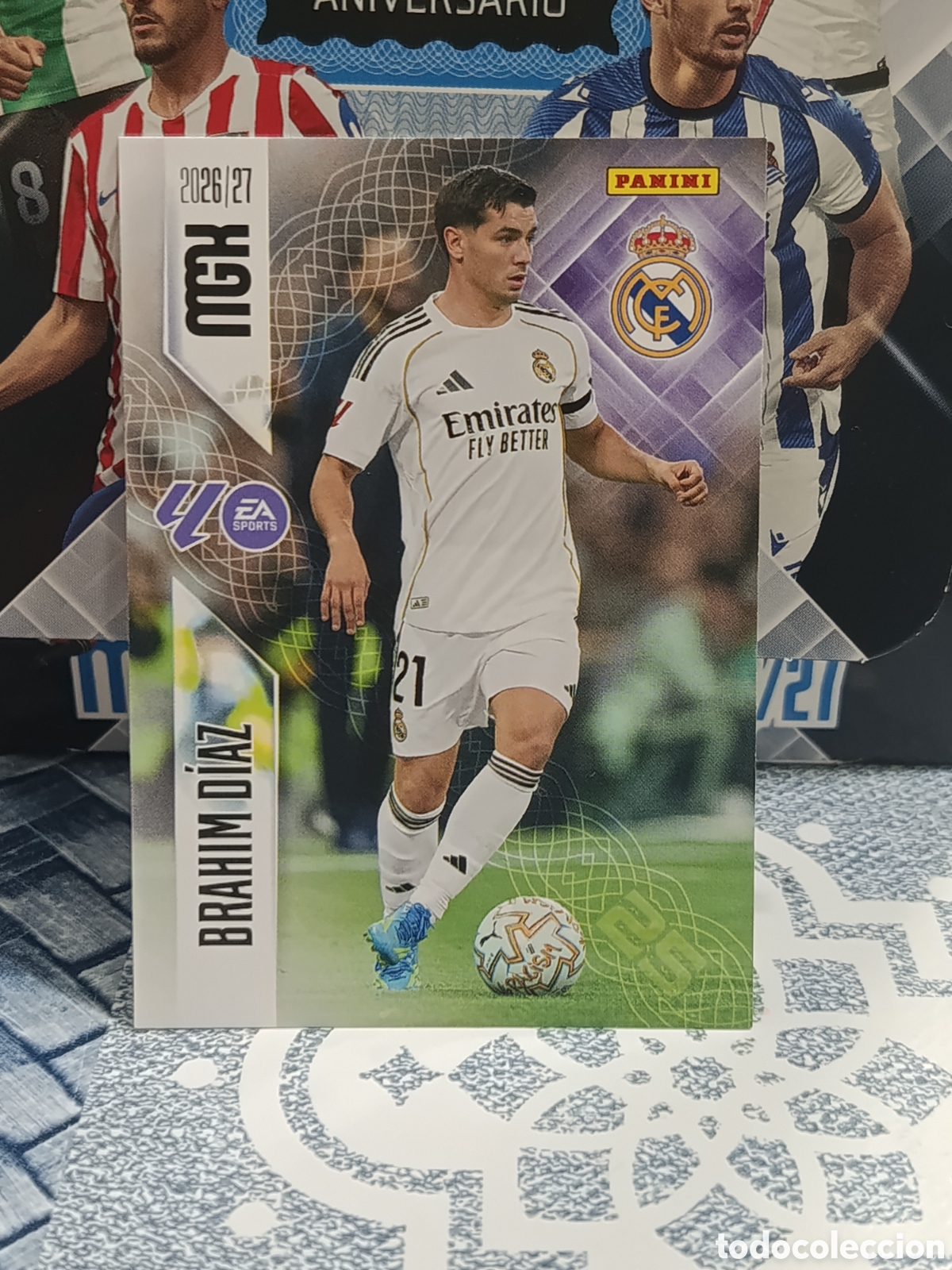 Colecionismo Cromos antigos: BRAHIM DIAZ REAL MADRID N&ordm; 230 MGK 26 27 2026 2027 PANINI