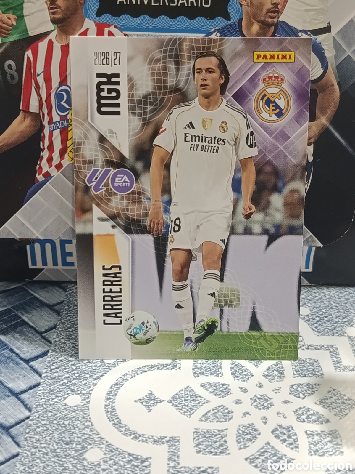 Colecionismo Cromos antigos: CARRERAS REAL MADRID N&ordm; 224 MGK 26 27 2026 2027 PANINI