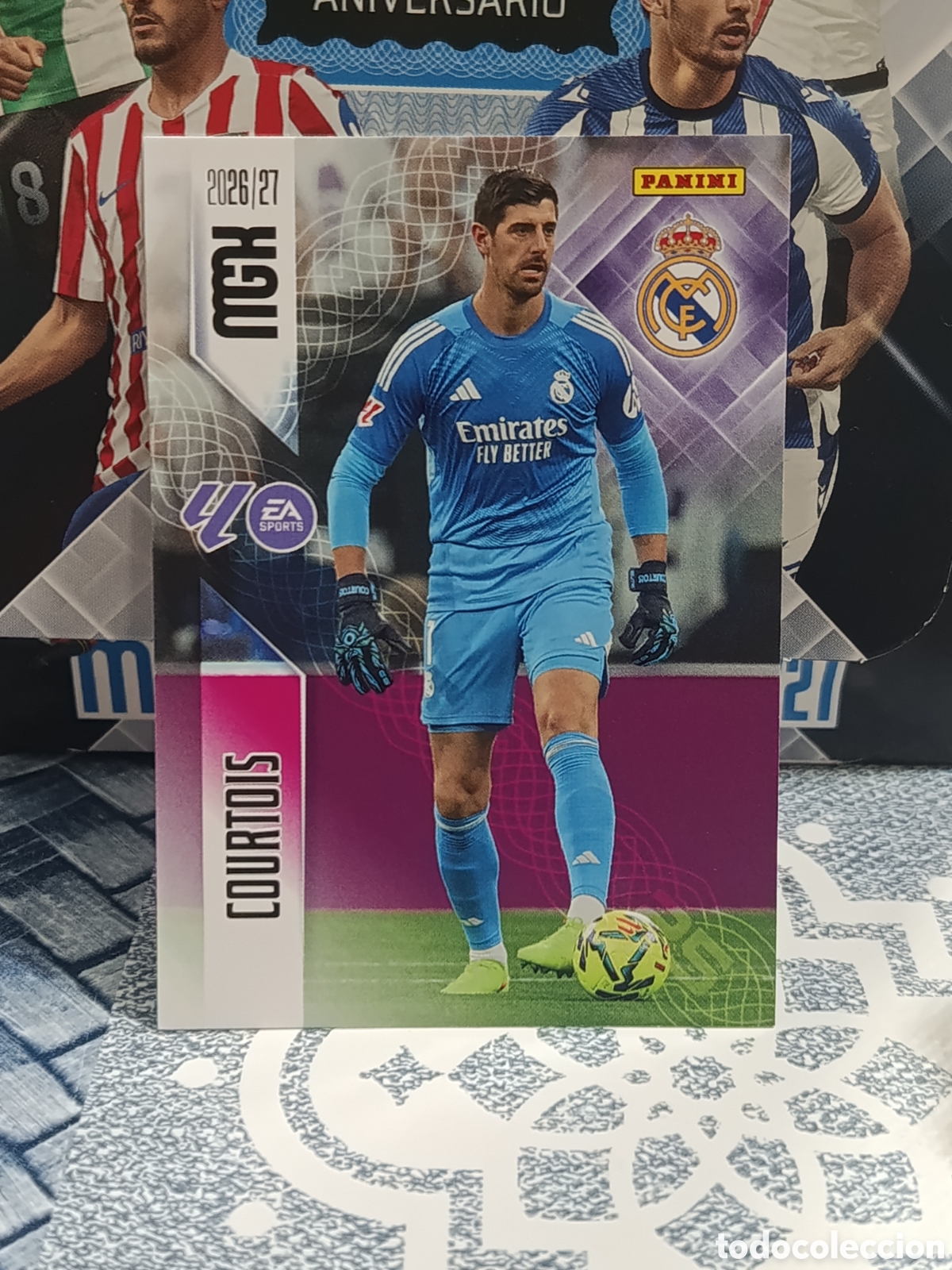 Colecionismo Cromos antigos: COURTOIS REAL MADRID N&ordm; 218 MGK 26 27 2026 2027 PANINI