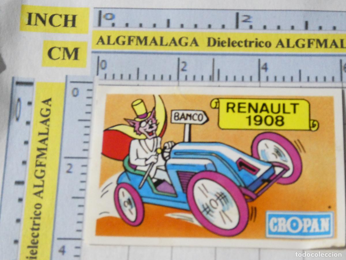 Coleccionismo cromos antiguos: CROMO CROMITO PASTELITOS CHOCOLATINAS CHICLES. CROPAN CRECS COCHE RENAULT 1908