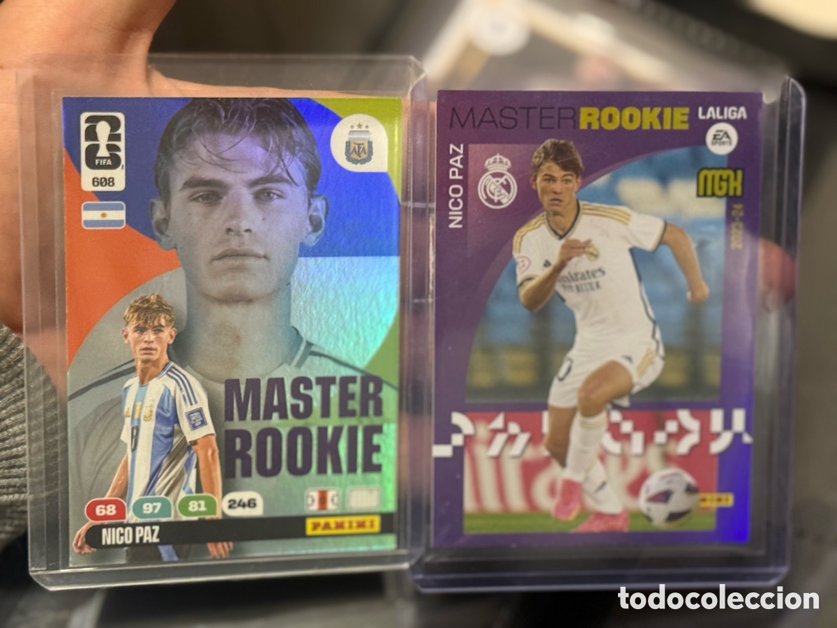 Coleccionismo cromos antiguos: Master Rookie Nico Paz lote