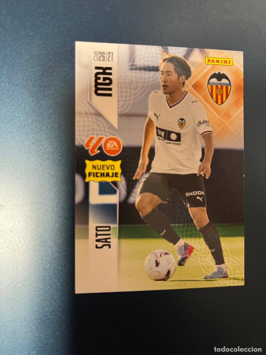 Coleccionismo cromos antiguos: 453 sato valencia nuevo fichaje 2 edicion Panini megacracks mgk 26-27