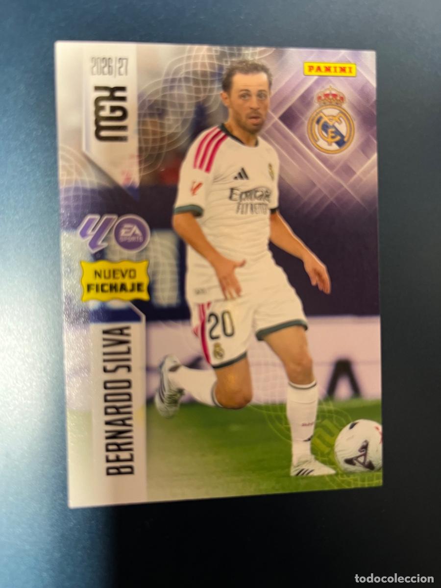 Coleccionismo cromos antiguos: 488 bernardo Silva Real Madrid nuevo fichaje 2 edicion Panini megacracks mgk 26-27