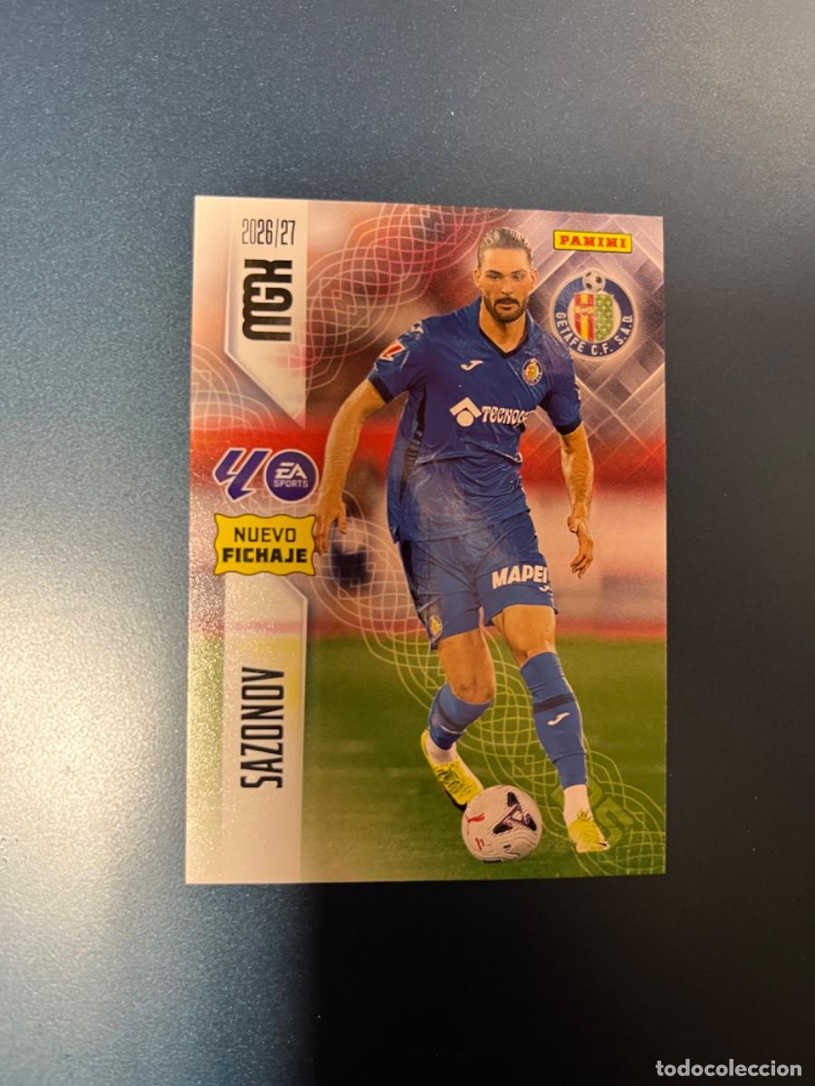 Coleccionismo cromos antiguos: 457 sazonov getafe nuevo fichaje 2 edicion Panini megacracks mgk 26-27