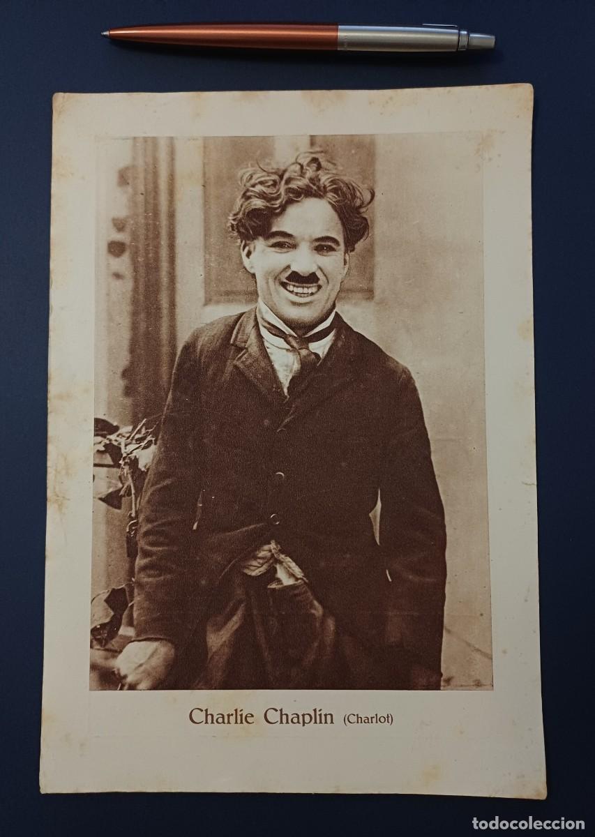 Colecionismo Cromos antigos: CROMO CHARLIE CHAPLIN CHARLOT, CHOCOLATE JUNCOSA, GRAN TAMA&Ntilde;O
