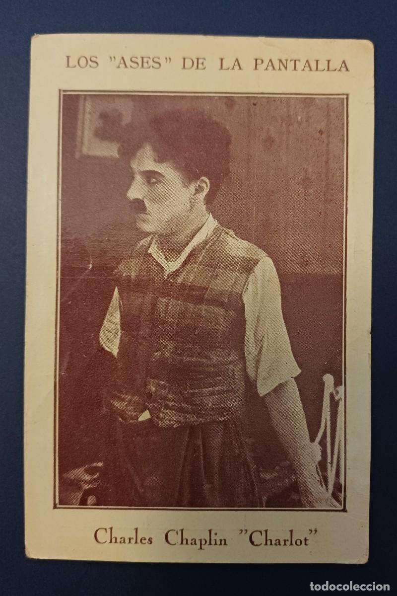 Coleccionismo cromos antiguos: cromo charles chaplin charlot, los ases de la pantalla, chocolate Pi