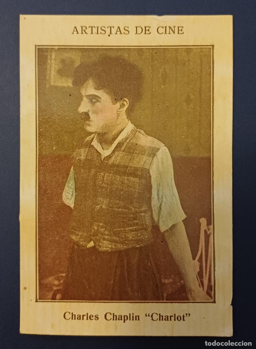 Coleccionismo cromos antiguos: cromo charles chaplin charlot, artistas de cine, chocolate Pi