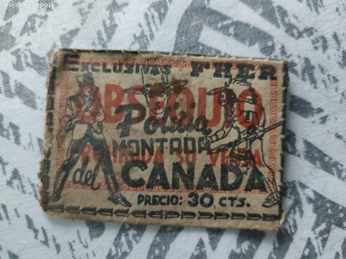 Coleccionismo cromos antiguos: SOBRE DE CROMOS SIN ABRIR - POLICIA MONTADA DEL CANADA - EXCLUSIVAS FHER
