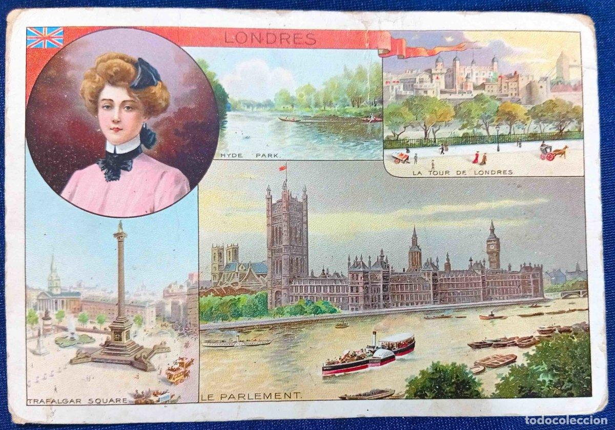 Coleccionismo cromos antiguos: CROMO. LONDRES. REGALO DE AU BON MARCH&Eacute;.