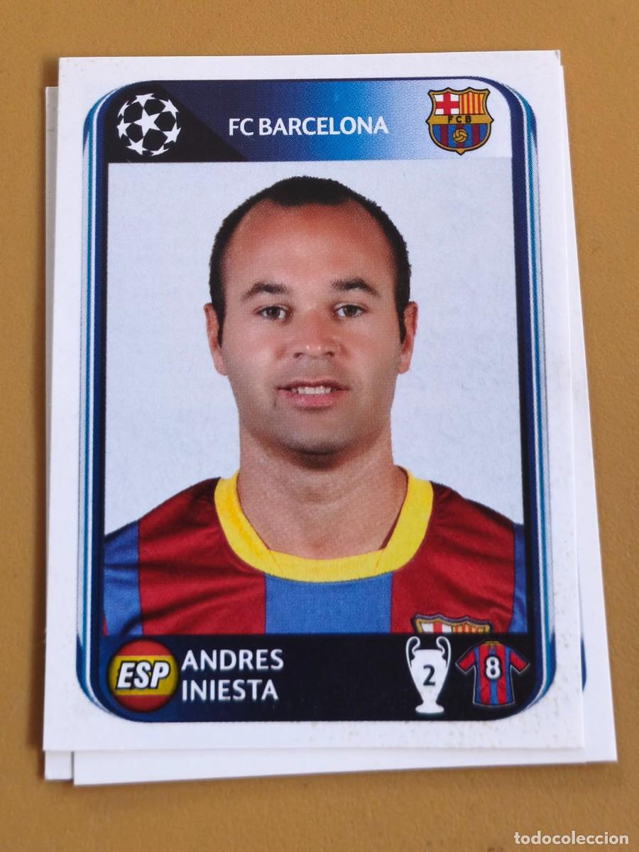 Coleccionismo cromos antiguos: iniesta, 2010 11 champions league