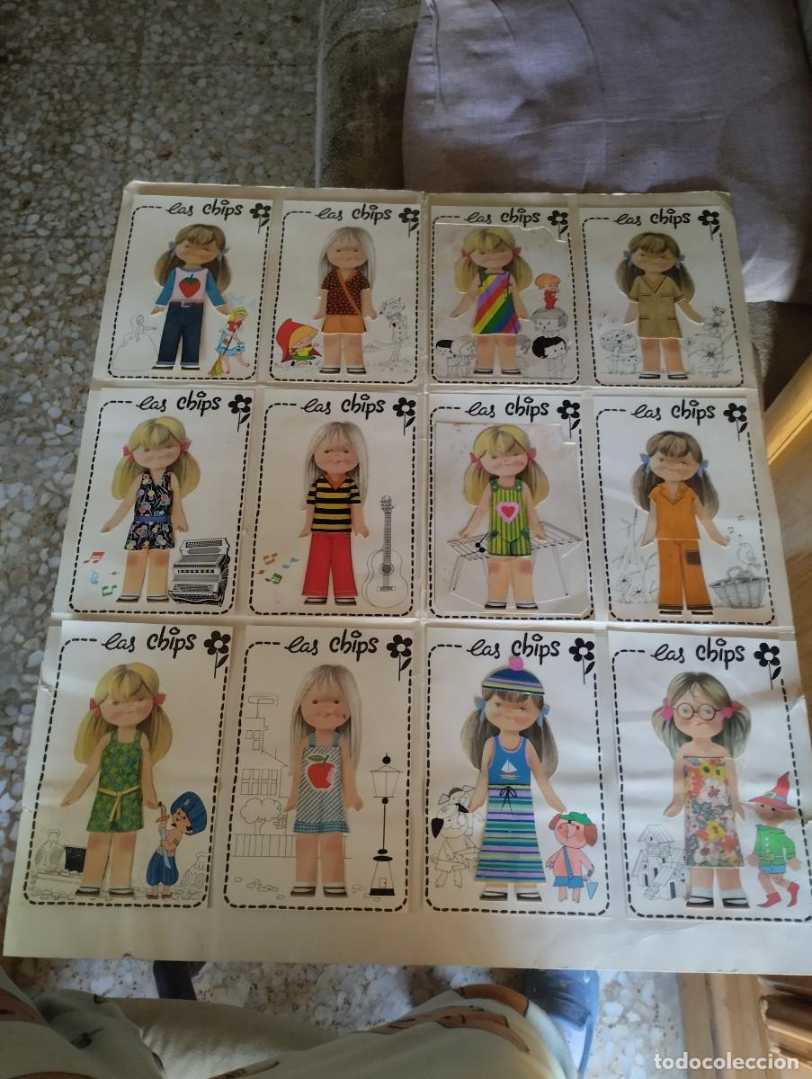 Coleccionismo cromos antiguos: lote de 12 cromos de las chips - Foto 1