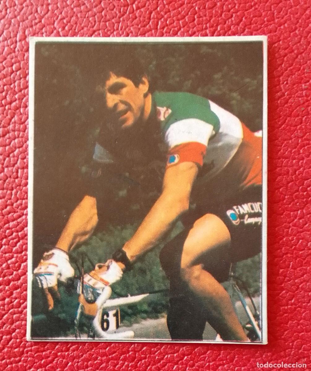 Coleccionismo cromos antiguos: CROMO HUESITOS. 110. FRANCESCO MOSER. HUESO. CARAMELOS CHOCOLATES. CICLISMO.