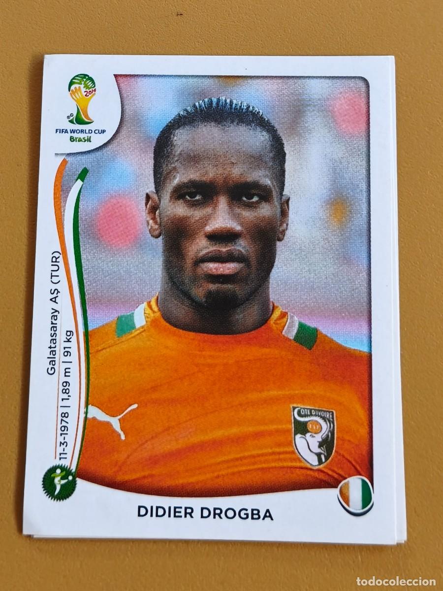 Coleccionismo cromos antiguos: drogba, brasil 2014. fifa