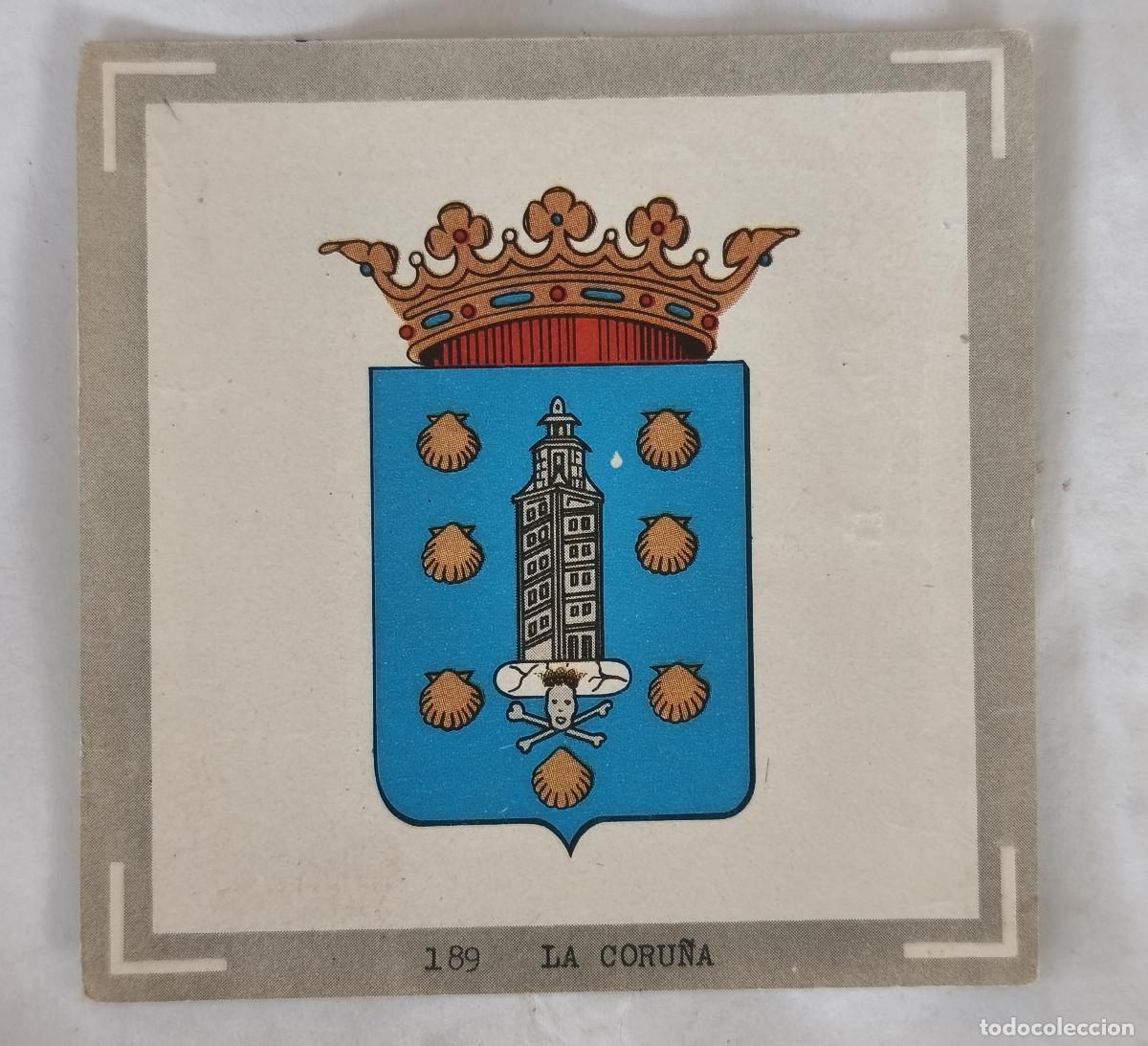 Coleccionismo cromos antiguos: CROMO ALBUM ESPA&Ntilde;A - EDI. COLED 1967 - 189 LA CORU&Ntilde;A ( DESPEGADO )