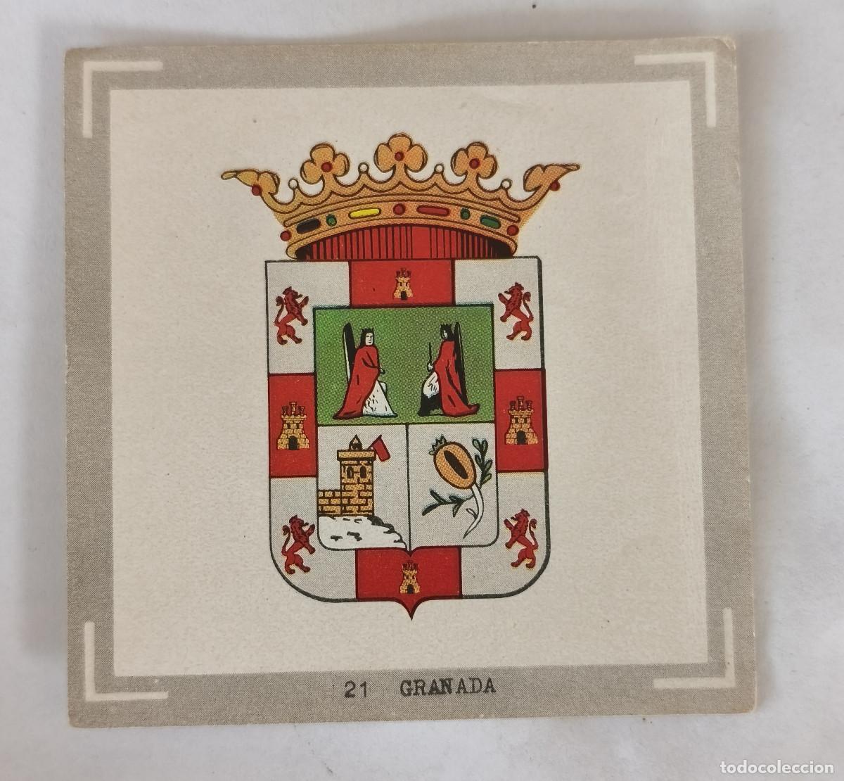 Coleccionismo cromos antiguos: CROMO ALBUM ESPA&Ntilde;A - EDI. COLED 1967 - 21 GRANADA ( DESPEGADO )