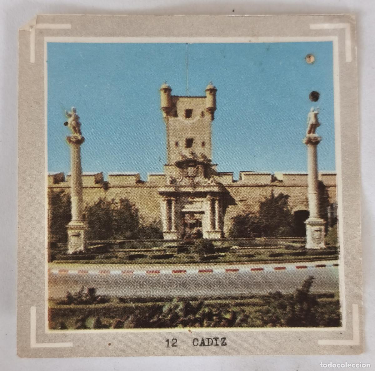 Coleccionismo cromos antiguos: CROMO ALBUM ESPA&Ntilde;A - EDI. COLED 1967 - 12 CADIZ ( DESPEGADO )