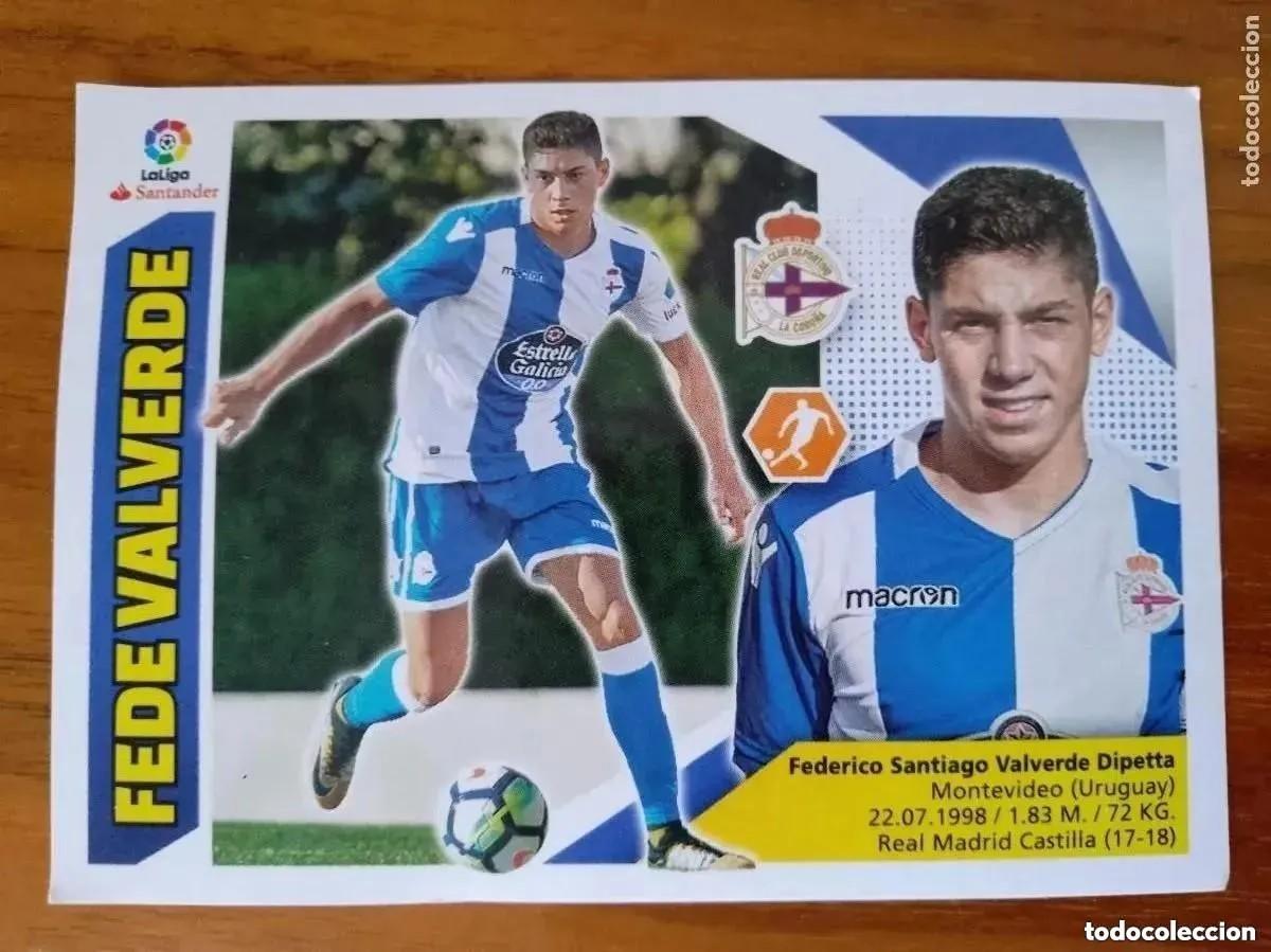 Coleccionismo cromos antiguos: CROMO. FEDE VALVERDE. DEPORTIVO. LIGA ESTE 2017-18. NUM 12 B. SIN PEGAR