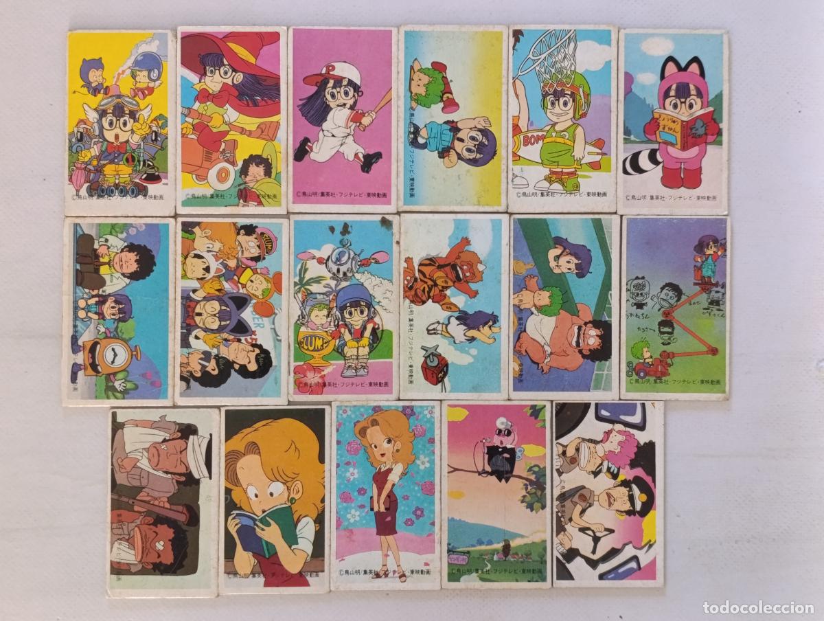 Coleccionismo cromos antiguos: LOTE 17 MENKOS DR. SLUMP - SIN REPETIDOS - ARALE - A&Ntilde;OS 80 - TAZOS JAPONESES (F7A)