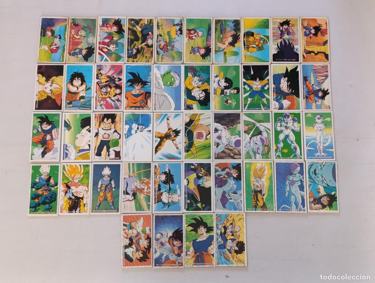 Coleccionismo cromos antiguos: LOTE 44 MENKOS DRAGON BALL Y DRAGON BALL Z - SIN REPETIDOS - A&Ntilde;OS 80 / 90 - TAZOS JAPONESES (F7C)