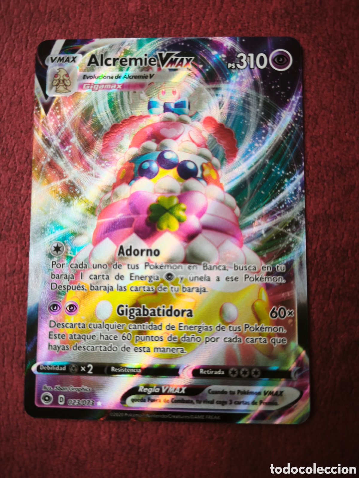 Coleccionismo cromos antiguos: Pokemon. 2020. Alcremie #23/73. Holo. Espa&ntilde;ol