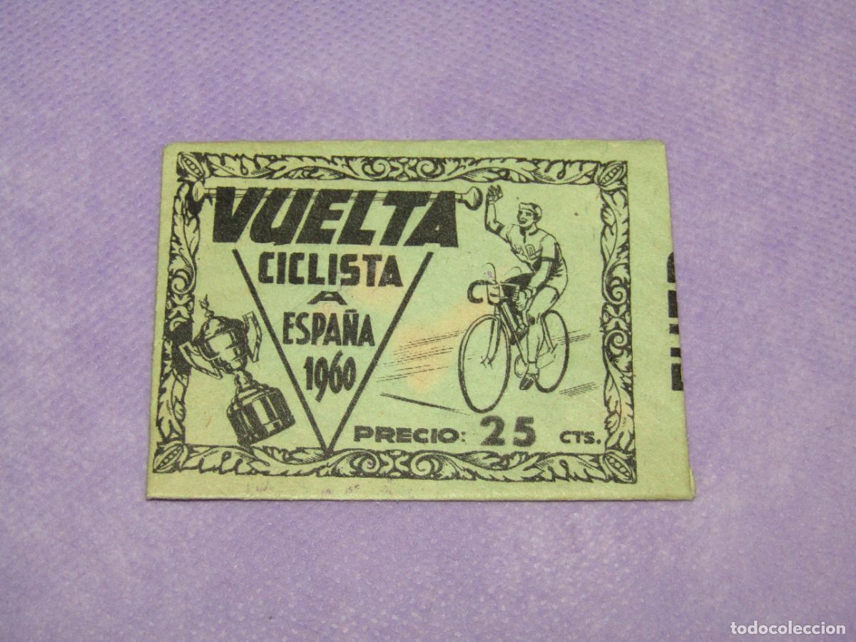 Coleccionismo cromos antiguos: Antiguo Sobre Cromos sin Abrir 25 cts. VUELTA CICLISTA a ESPA&Ntilde;A 1960 de FHER