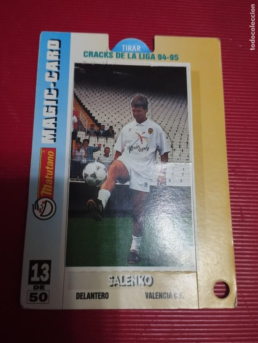 Coleccionismo cromos antiguos: Magic Card Cracks Liga 1994-1995 Salenko - Valencia Matutano