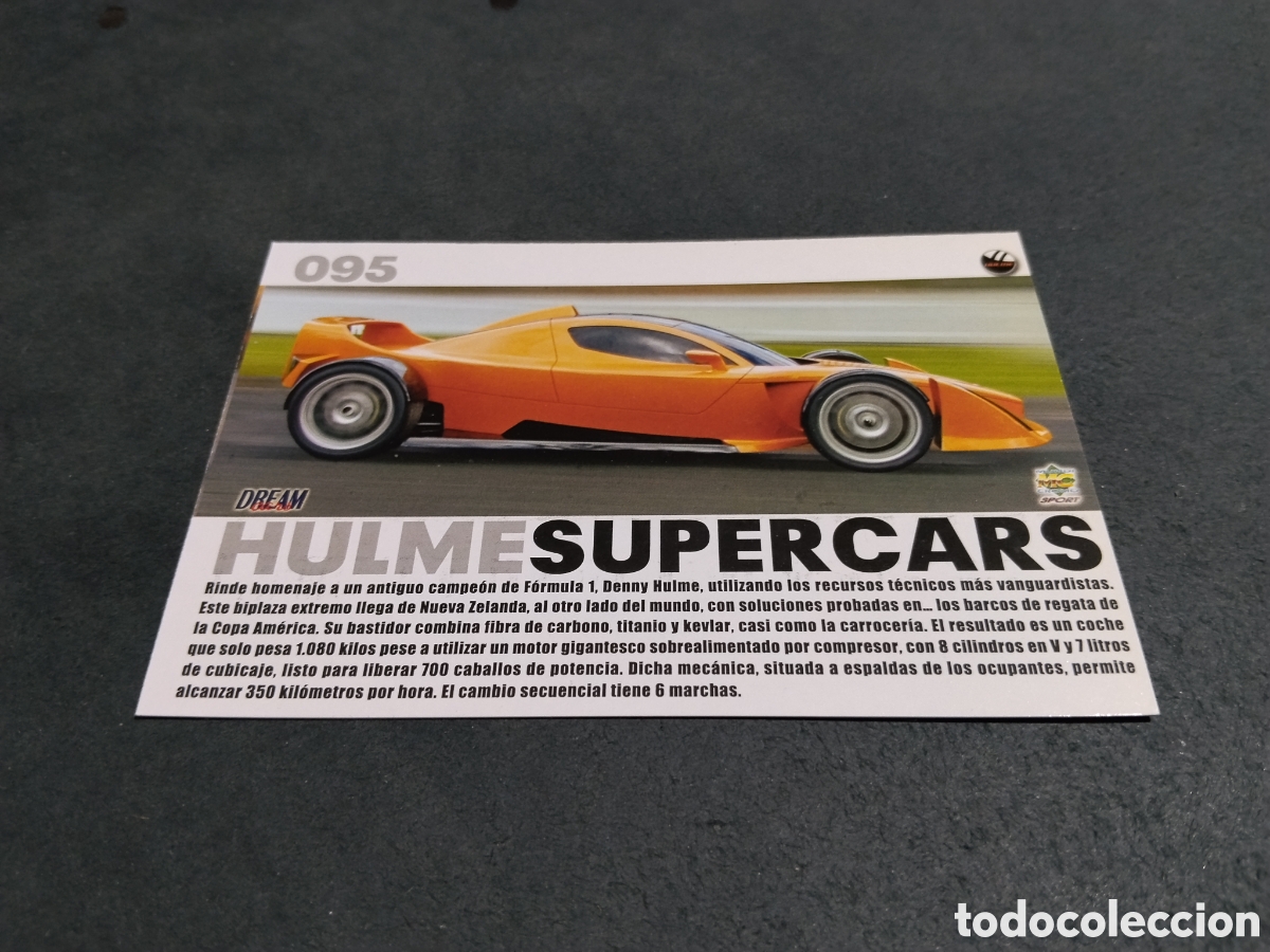 Coleccionismo cromos antiguos: Cromo TopCars Hule Supercars