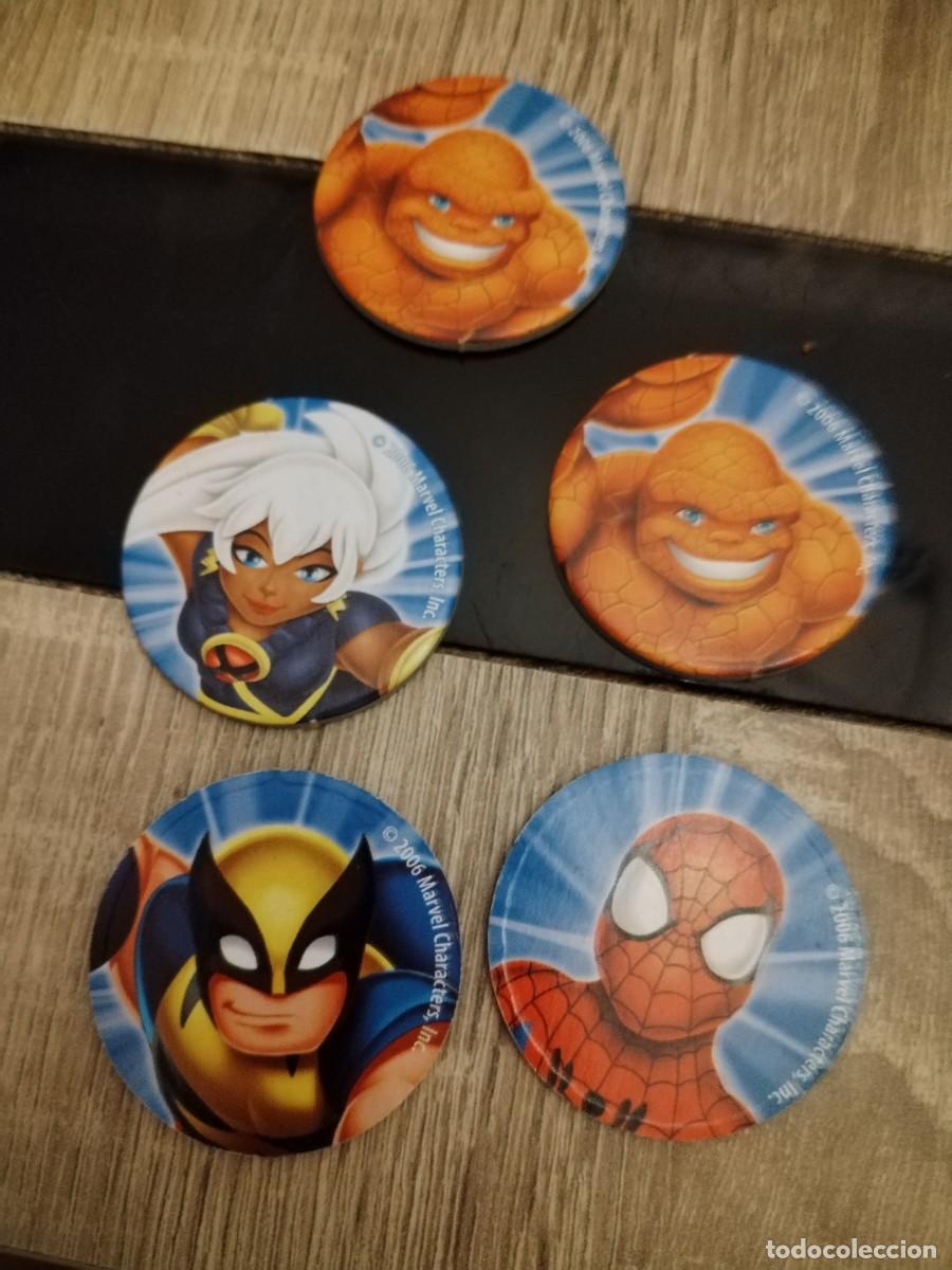 Coleccionismo cromos antiguos: Tazos Marvel 2006 - cinco tazos