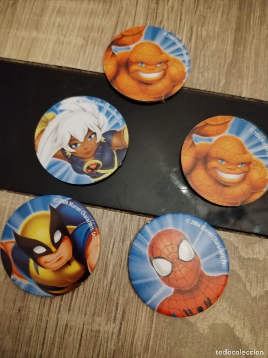 Coleccionismo cromos antiguos: Tazos Marvel 2006 - cinco tazos - Foto 2