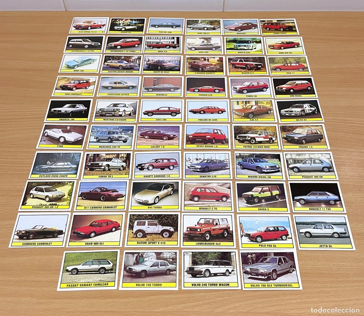 Coleccionismo cromos antiguos: LOTE DE 58 CROMOS STICKERS PARA EL &Aacute;LBUM AUTO 2000 DEL A&Ntilde;O 1985 (NO DEL A&Ntilde;O 1999), DE PANINI