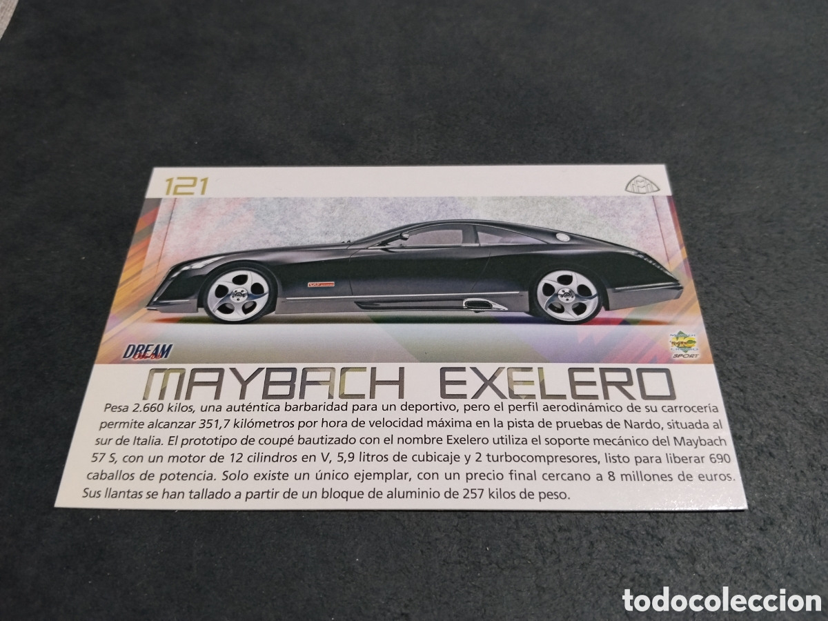 Coleccionismo cromos antiguos: Cromo TopCars coche Maybach Exelero