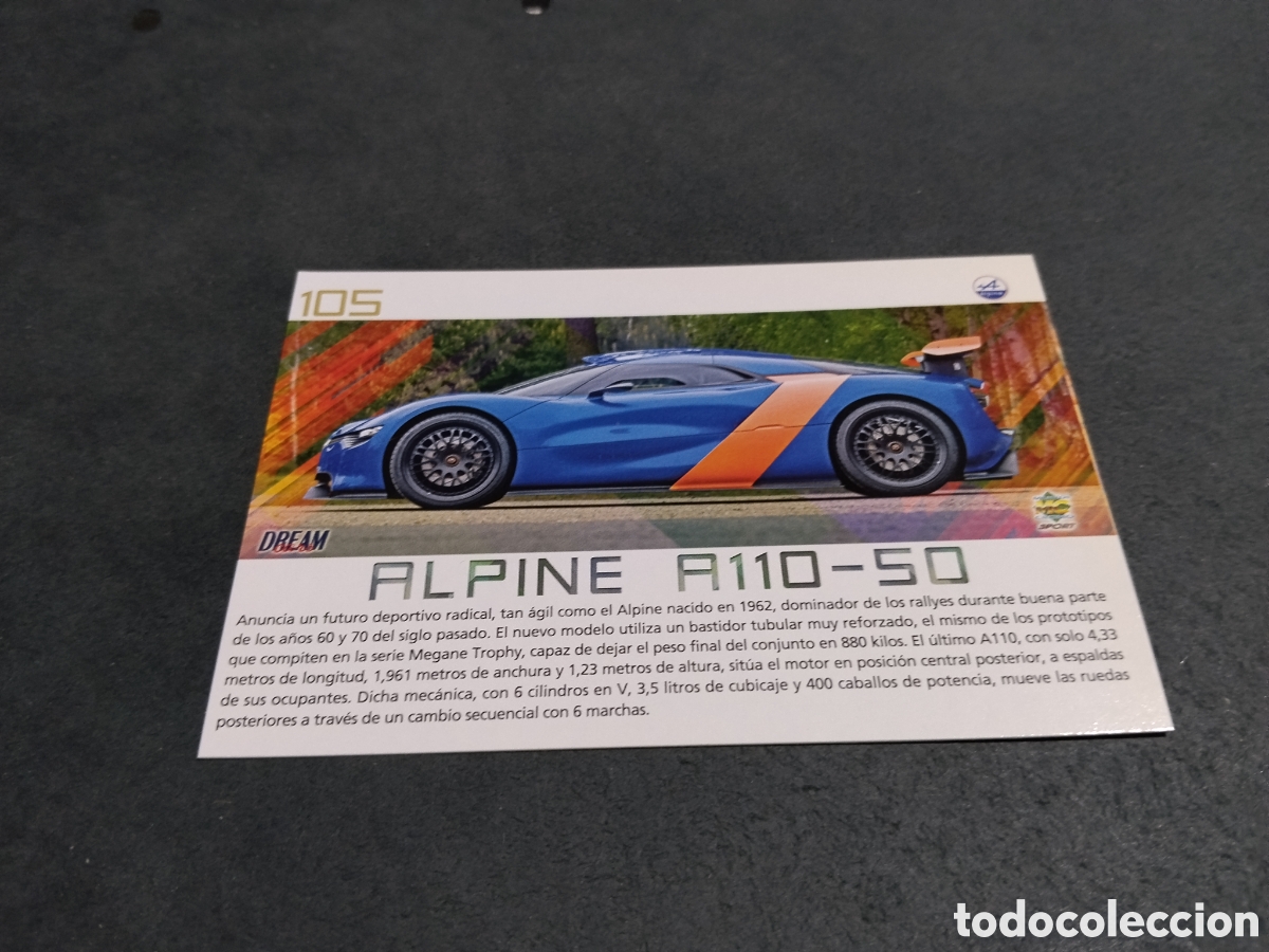 Coleccionismo cromos antiguos: Cromo TopCars coche Alpine A110-50