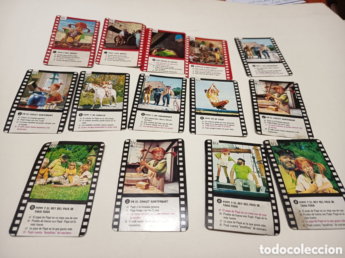 Coleccionismo cromos antiguos: LOTE 14 CROMOS Pippi Calzaslargas en TAKA TUKA LAND