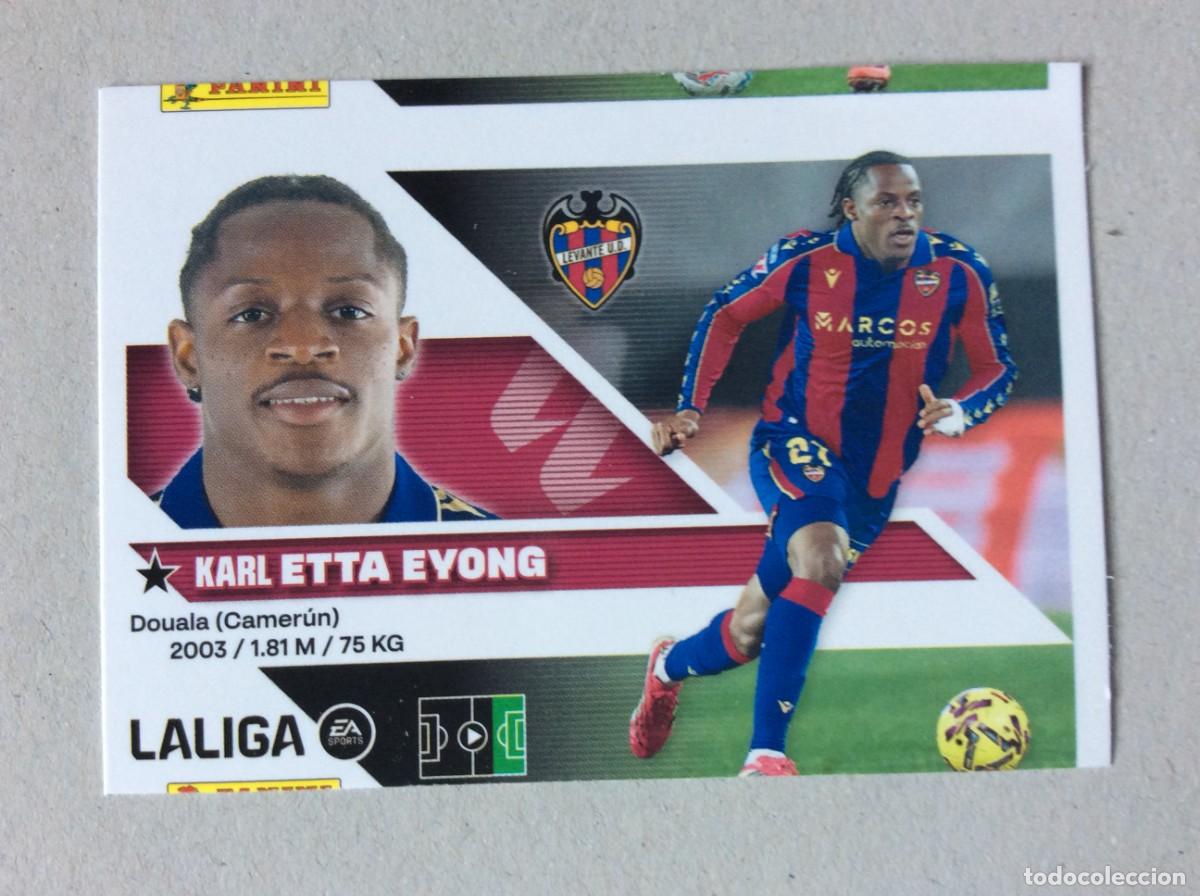 Sammeln alte Sammelbilder: LIGA ESTE 2026 2027 26 27 -CROMO CON ERROR DE CORTE- ETTA EYONG -LEVANTE N&ordm;19