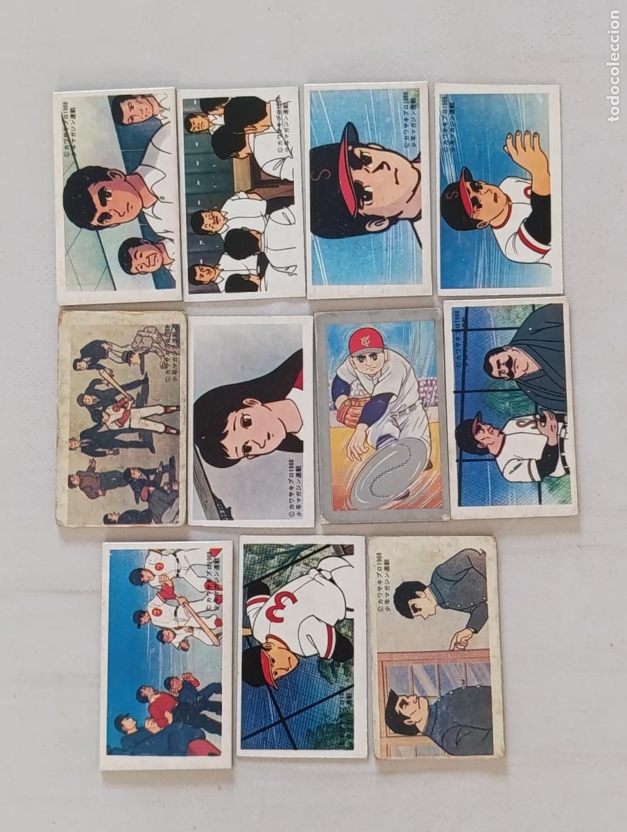 Coleccionismo cromos antiguos: LOTE 11 MENKOS LA ESTRELLA DE LOS GIGANTES / KYOJIN NO HOSHI - MUY ANTIGUOS - TAZOS JAPONESES (E7B)