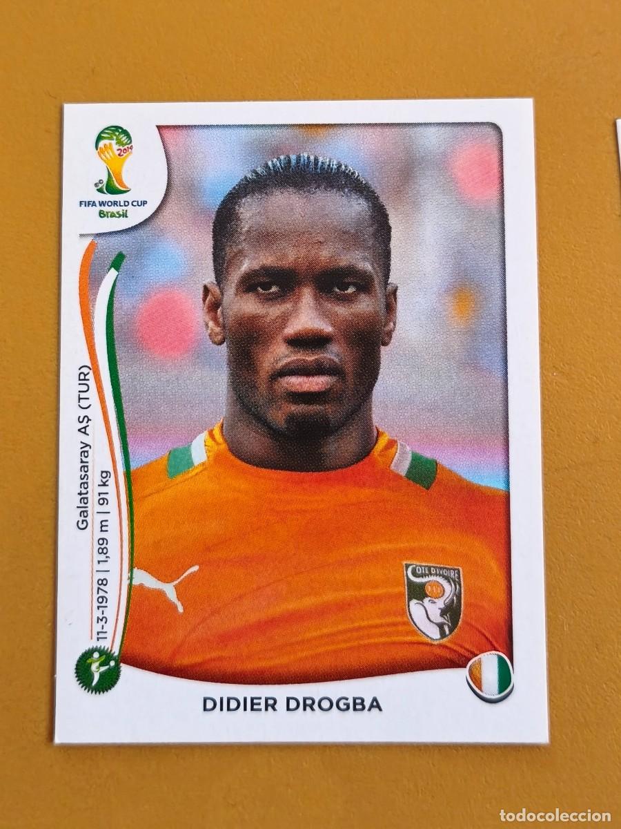 Coleccionismo cromos antiguos: drogba, brasil 2014. fifa