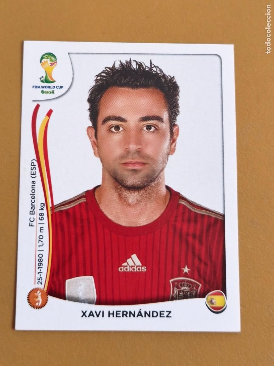 Coleccionismo cromos antiguos: xavi, brasil 2014. fifa - Foto 1