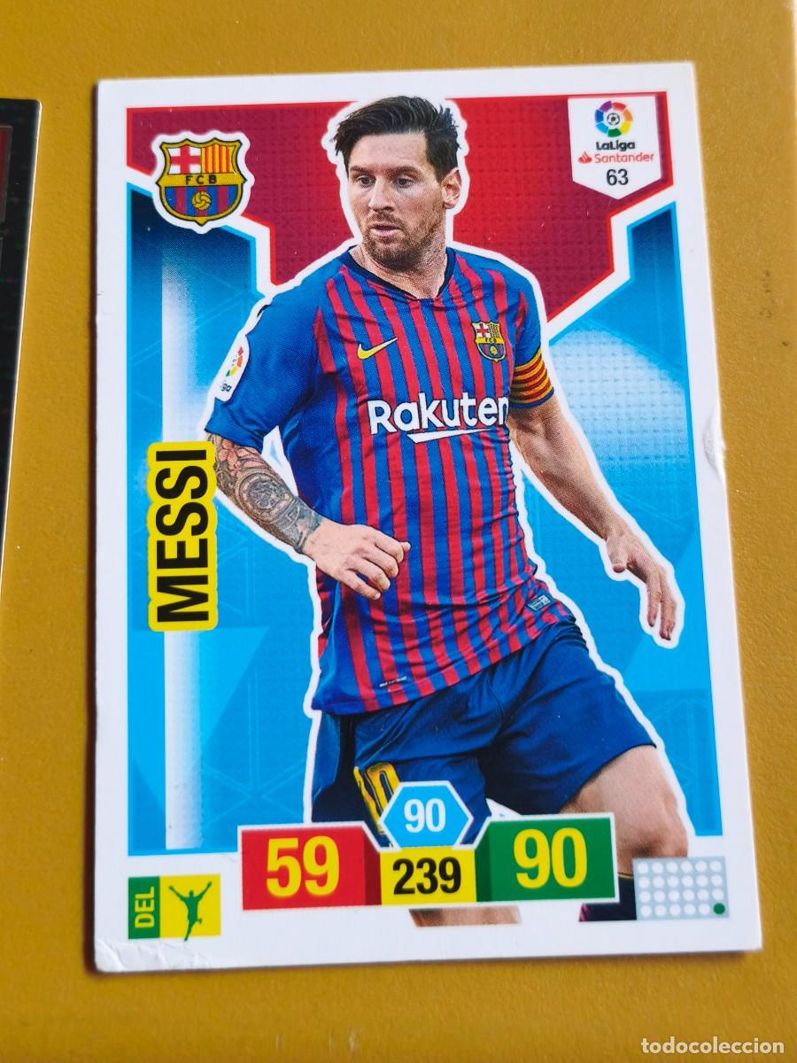 Coleccionismo cromos antiguos: messi, adrenalyn 2018 19