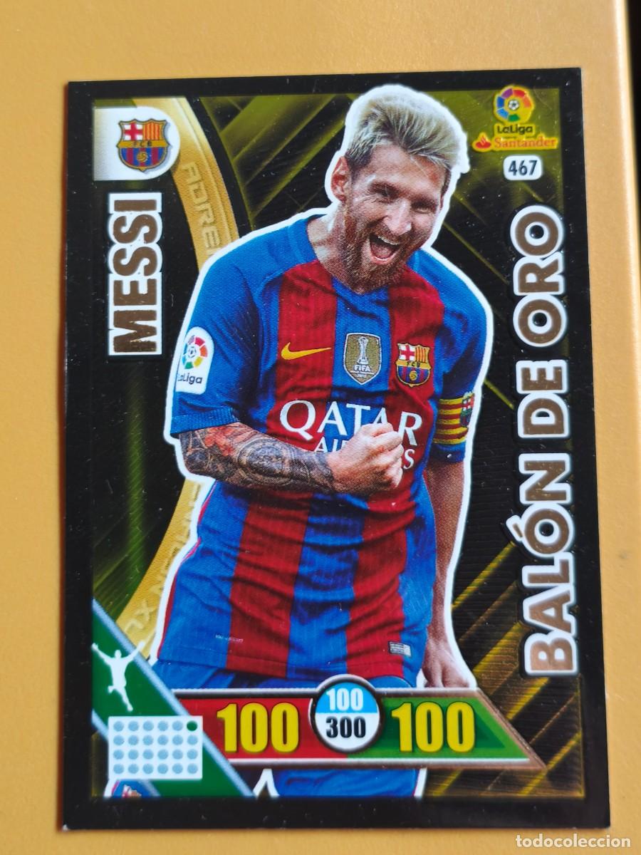 Coleccionismo cromos antiguos: messi, adrenalyn 2016 17 balon oro - Foto 1