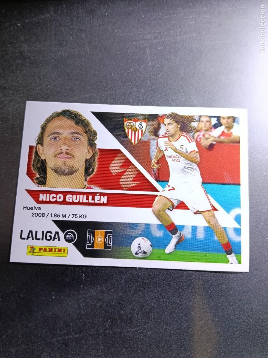 Collectable Antique Stickers: CROMO NICO GUILLEN 14 BIS COLOCA SEVILLA LIGA 2026 2027 26 27 ESTE PANINI NUNCA PEGADO
