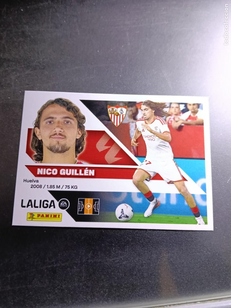 Colecionismo Cromos antigos: CROMO NICO GUILLEN 14 BIS COLOCA SEVILLA LIGA 2026 2027 26 27 ESTE PANINI NUNCA PEGADO