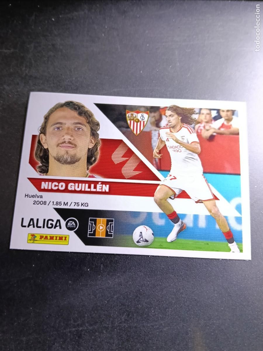 Coleccionismo cromos antiguos: CROMO NICO GUILLEN 14 BIS COLOCA SEVILLA LIGA 2026 2027 26 27 ESTE PANINI NUNCA PEGADO