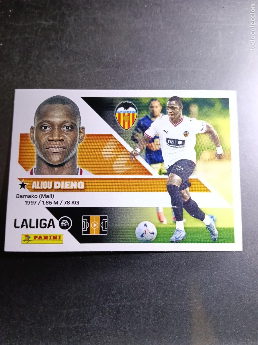 Coleccionismo cromos antiguos: CROMO DIENG 16 BIS COLOCA VALENCIA LIGA 2026 2027 26 27 ESTE PANINI NUNCA PEGADO