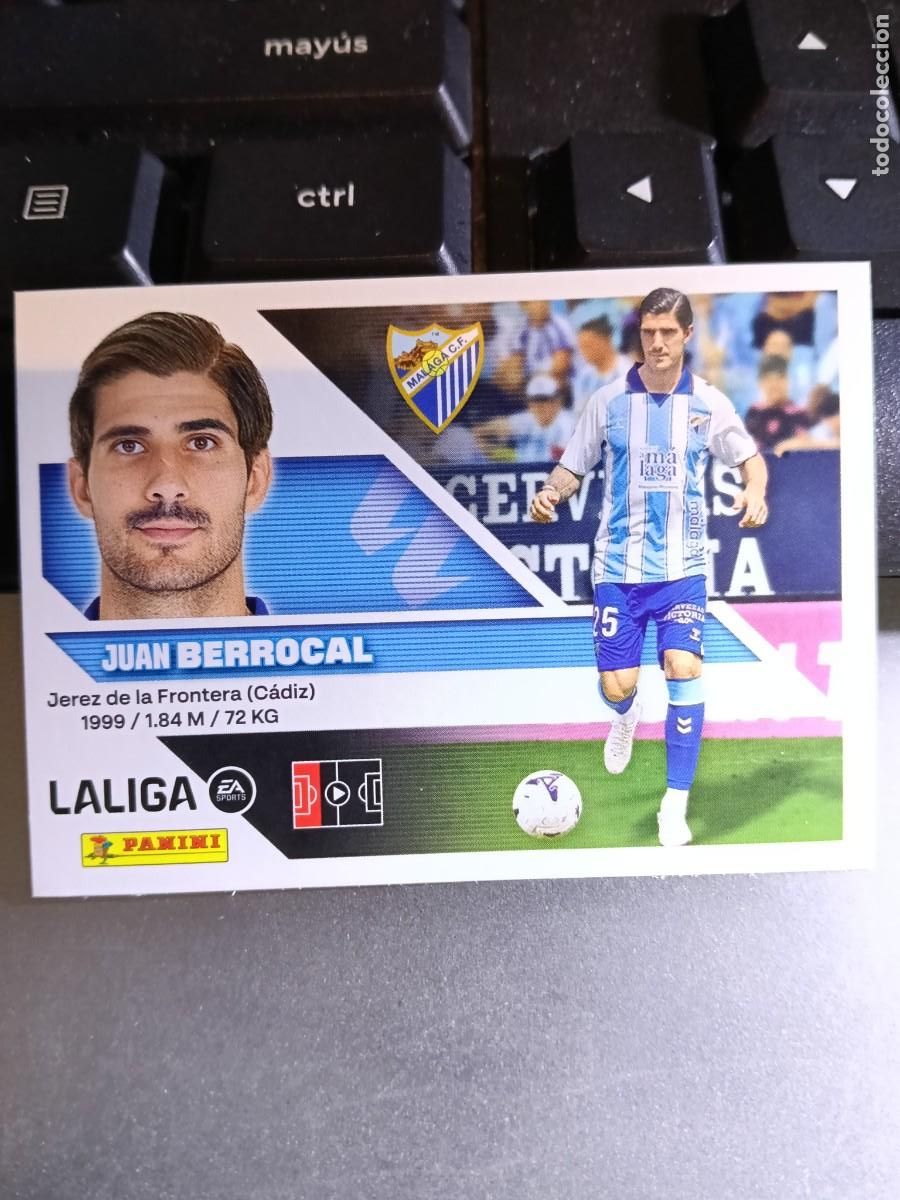 Coleccionismo cromos antiguos: CROMO BERROCAL 8 BIS COLOCA MALAGA LIGA 2026 2027 26 27 ESTE PANINI NUNCA PEGADO